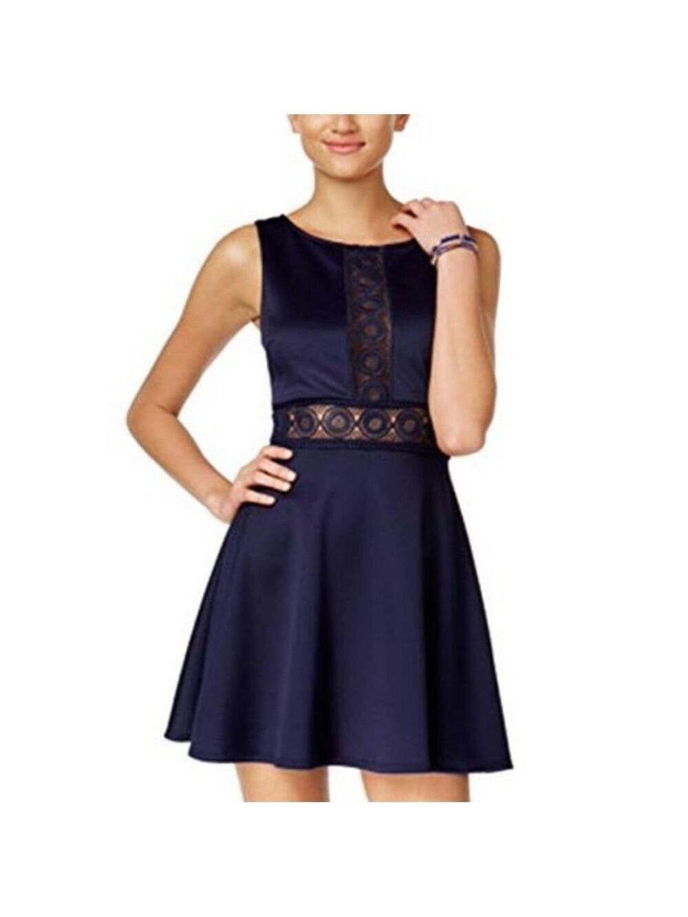 Crystal Doll Crochet Flared Dress, Size 1
